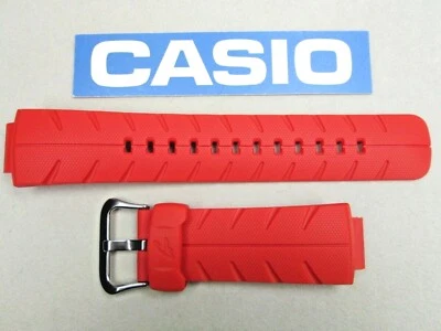 Подлинный ремешок для часов Casio G-Shock G-300C-4 красный резиновый 16 мм - Изображение 1 из 4