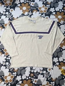 vintage 1999 rare Tan & purple Jazz sweater jerzey Size L fits more like XL - Picture 1 of 6