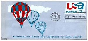 Postal Cover #UC46 15c Hot Air Ballooning Albuquerque NM 1973 First Day Cover - Picture 1 of 1