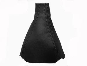 AUDI 80 (1992-1995) Soufflet Levier De Vitesse 100% Cuir - Couture Noir - Imagen 1 de 1