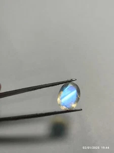 Regenbogen Mondstein oval Edelstein 16,5x12x6,5 mm - schöner facettierter Stein (1 Stück) - Bild 1 von 10