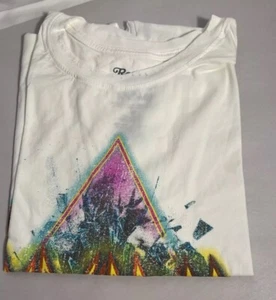 T-shirt riciclata Karma Def leopardata effetto invecchiato taglia media bianca multicolore - Foto 1 di 8