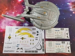 DECALS ONLY - XL ISS ENTERPRISE NX-01 COLUMBIA NX-02! - Star Trek EAGLEMOSS - Foto 1 di 16