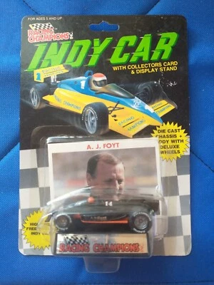 Racing Champions Indy Car 1/64 diecast A J Foyt #14 with stand 1989 - Image 1 of 4