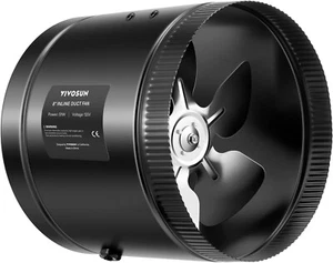 VIVOSUN Inline Booster Duct Fan 8” 420CFM HVAC Exhaust Ventilation Fan Low Noise - Picture 1 of 5