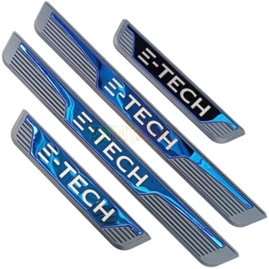 For Renault MEGANE CAPTUR CLIO E-TECH 2023 Chrome Car Door Sill Plate Protector - Picture 1 of 5