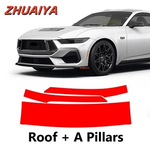 Roof+A Pillars PreCut Paint Protection Film For FORD MUSTANG DARK 2024-2025 - Picture 1 of 6