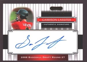 GARRISON LASSITER 2008 RAZOR ROOKIE ON CARD AUTOGRAPH AUTO MINT RC SP /1499 $15