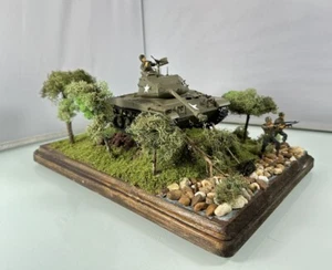 US-Armee Koreanische Kriegstruppen & Panzer ""38. Parallel"" Diorama 1:35 handgefertigt & bemalt - Bild 1 von 11
