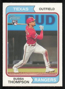 2023 Topps Heritage #157 Bubba Thompson RC - Picture 1 of 2