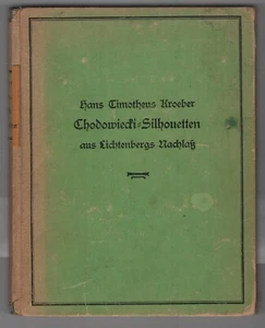 Chodowiecki-Silhouetten aus Lichtenbergs Nachlaß (mit 40 Tafeln) 1920 - Bild 1 von 7
