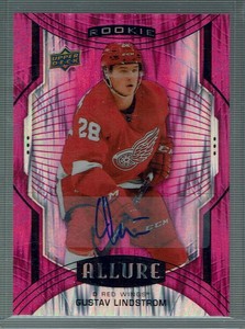 2020-21 Upper Deck Allure Rookie Magenta Rainbow AUTO #116 Gustav Lindstrom /75