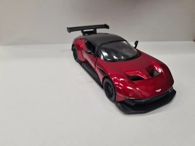 Aston Martin Vulcan Rouge Cerise Kinsmart Voiture Jouet Modèle 1/38 Scale Métal - Photo 1/2