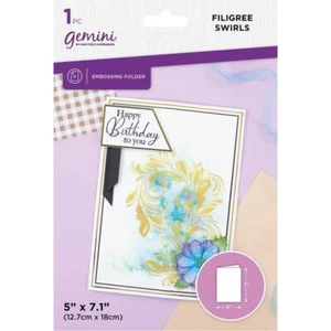 Gemini 2D Embossing Folder 5"x7" - Filigree Swirls - Imagen 1 de 2