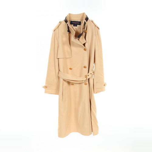 LOUIS VUITTON（LV） Trench cappotto LOUIS VUITTON cintura LV bottoni RW231W US8 lana viscosa beige us