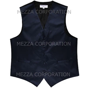 Neu Herren Vesuvio Napoli Smoking Weste Weste nur Abschlussball Hochzeit marineblau - Bild 1 von 3