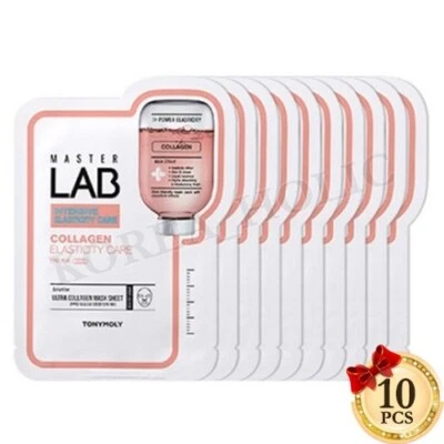 TONYMOLY Master Lab Mask Sheet 19g 10pcs Collagen Elasticity Facial Mask Sheets - Image 1 of 4