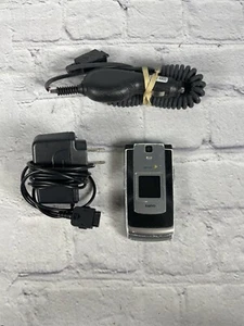Vintage Black Sanyo Katana II 6650 Flip Phone Sprint Cellular w/ Chargers Tested - Photo 1 sur 1