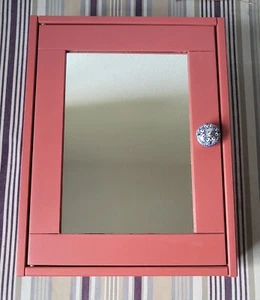 Schöner Badspiegelschrank aus Holz mit Porzellanknauf *Unikat - Bild 1 von 7