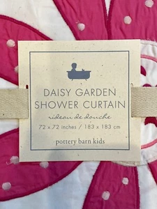 Pottery Barn Kids Daisy Garden Shower Curtain 72 x 72 - Picture 1 of 5