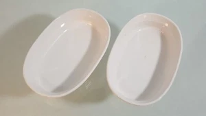 Set Of 2 Corning Ware F-15-B French White Oval Baking Dishes 475 ML - Imagen 1 de 10