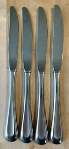 4 STÜCK FAUX? ONEIDA SAND DUNE ROSTFREI SPEISEMESSER GLÄNZEND BESTECK - Bild 1 von 3
