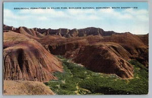 Geologische Formationen Dillonpass Bad Lands South Dakota Postkarte - Bild 1 von 2