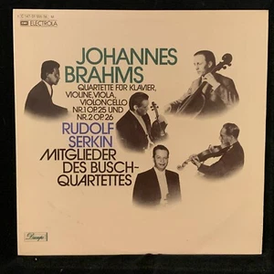 BRAHMS Piano Quartets #1 & 2 - RUDOLF SERKIN & BUSCH QUARTET - EMI 2LP - Picture 1 of 8