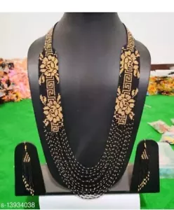 Handmade Necklace Woman American Style Native Boho Seed Bead Beautiful Necklace - Picture 1 of 8