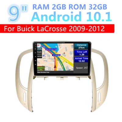 Rádio de carro 9" Android 10.1 reprodutor GPS Wi-Fi 2+32GB FM para Buick LaCrosse 2009-2012 - Imagem 1 de 4