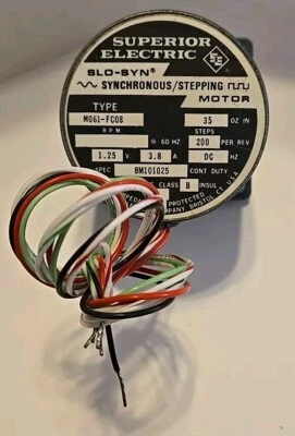 SUPERIOR ELECTRIC M061-FC08 SYNCHRONOUS STEPPING MOTOR SLO-SYN BM101025 1.25V 3. - Image 1 of 3