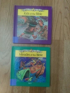 Lot of 2 Read With Me Series: Miracles of the Bible Jonah , David & Goliath Hard - Picture 1 of 7