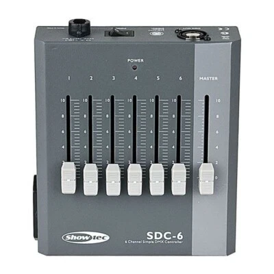 Showtec SDS-6 6-Kanal DMX Handcontroller, mit Ladekabel, (50723) - Bild 1 von 3