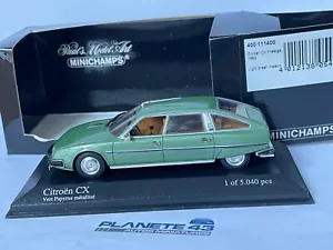 MINICHAMPS 400111400 CITROEN CX PRESTIGE 1982 LIGHT GREEN METALLIC 1/43 - Foto 1 di 2