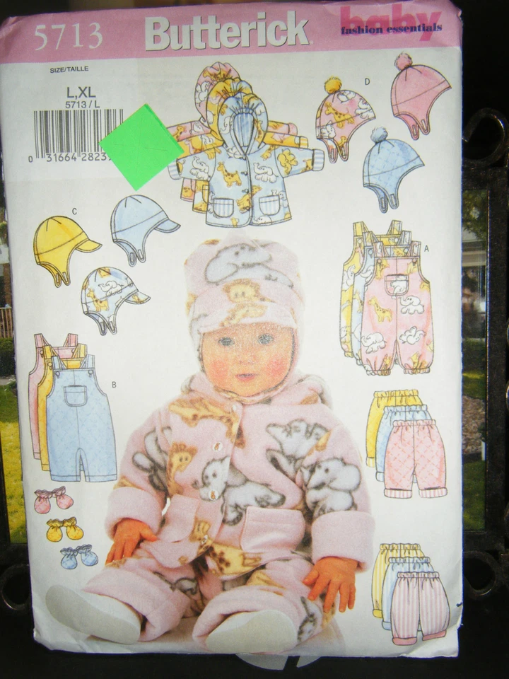 Butterick 5713 Infant's Jacket, Overalls, Pants, Hat & MittensPattern - Sz L-XL - Image 1 of 1