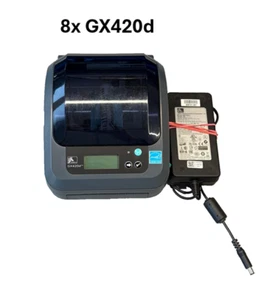 8 Zebra GX420 Thermo Direct WIFI Etikettendrucker GX420d GK420d Label Printer - Photo 1/15