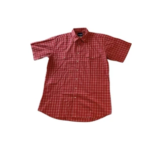 Camicia Wrangler Botton Up Pearl Snap manica corta rossa uomo taglia XLT - Foto 1 di 8