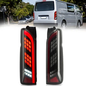 Vland Tail Lights For 2005-2018 Toyota Hiace LED Lamps Sequential Left+Right - Picture 1 of 10