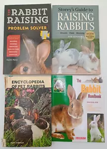 Lot Raising Rabbit Books Storey's Guide Encyclopedia Baron's Handbook Pet Care - Picture 1 of 4