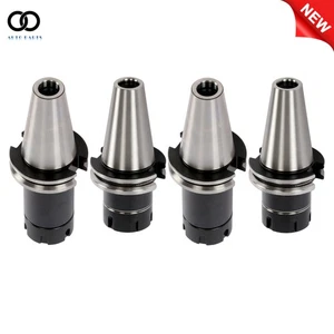 GESAMT 4 Stück Werkzeughalter CAT40-ER25 kurz & lang 0,0001 Rundlauf Spannzangenfutter Neu - Bild 1 von 13