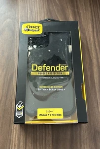 Custodia senza schermo OtterBox Defender Series per iPhone 11 Pro Max - nera scatola aperta - Foto 1 di 3