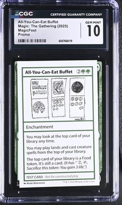 ALL-YOU-CAN-EAT BUFFET Promotional MagicCon Rare CGC 10 MTG - Image 1 of 2