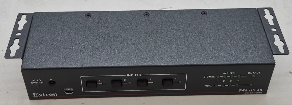 Extron SW4 HD 4K HDMI Switcher 4-Input 1-Output W/ Rack Mounts - Image 1 of 4