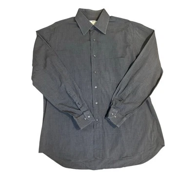 Balenciaga Hombre Gris Carbón Manga Larga Botón Abajo Talla US 16 1/2 FR 42 Foto 1 de 4