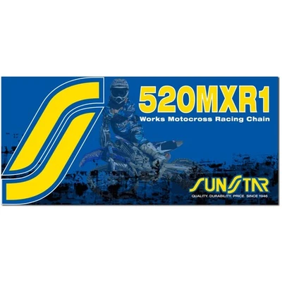 Sunstar 520 MXR1 Works MX Racing Chain - Gold, 120 Links SS520MXR2-120 - Image 1 of 3