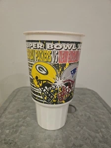 1997 McDonald’s Super Bowl XXXI Football Plastic Cup Champions Packers Patriots - Picture 1 of 3
