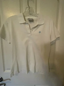 Lilly Pulitzer weißes Golfshirt mit blauen Palmen - Größe M - Bild 1 von 4