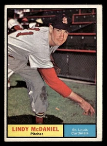 1961 Topps Lindy McDaniel #266 VG St. Louis Cardinals - Picture 1 of 2
