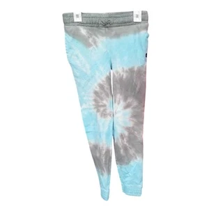 New Art Class Girls Large 100% Cotton Blue Gray Tie Dye Swirl Sweatpants - Picture 1 of 3