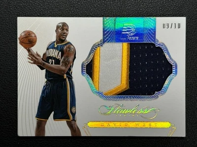2014 Panini Flawless David West Patch Gold /10#Z - Image 1 of 2